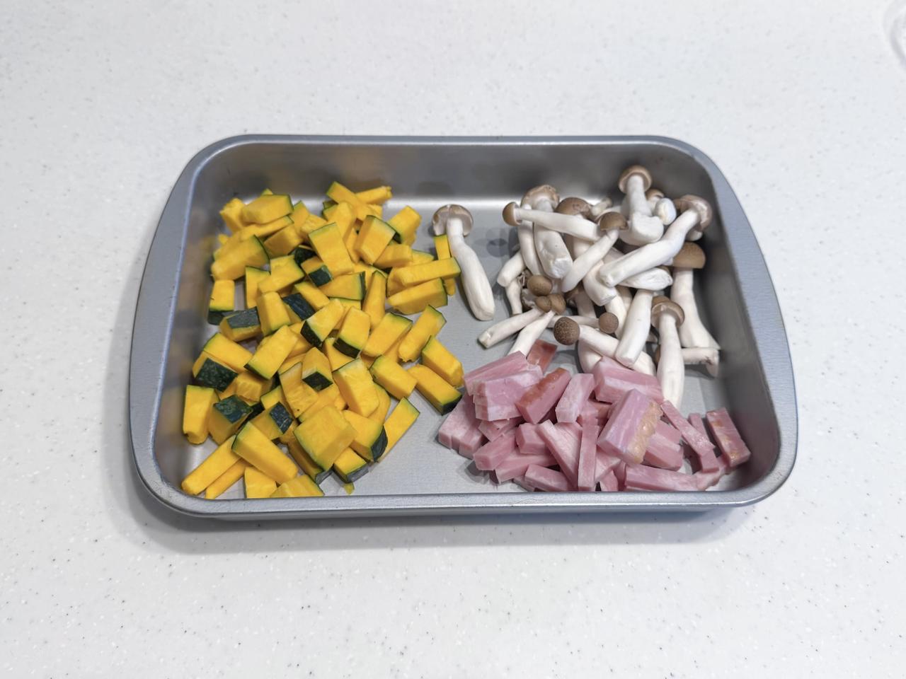画像1: かぼちゃの炊き込みご飯の作り方