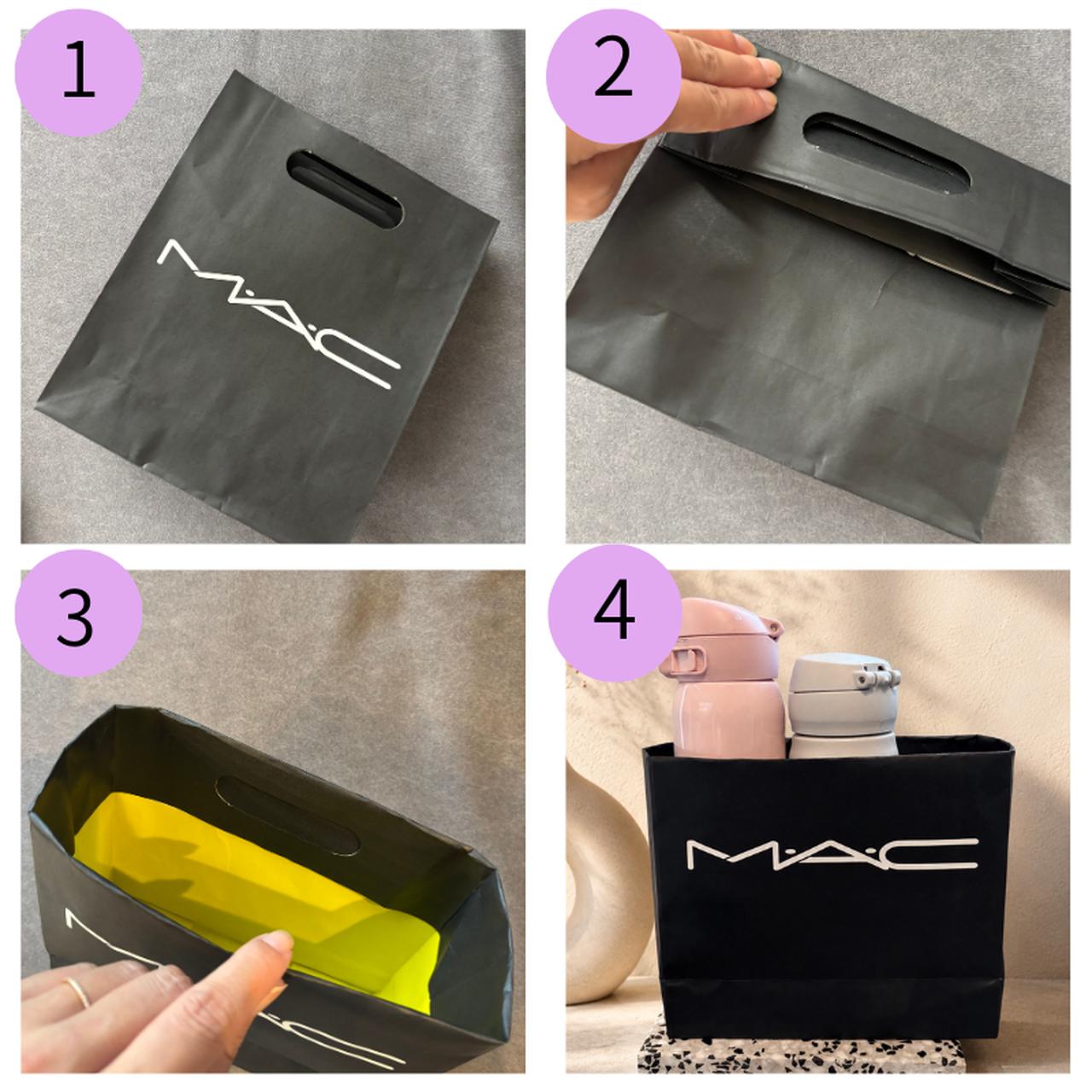 画像1: バラつく調味料をひとまとめ！ 紙袋で作る収納BOX