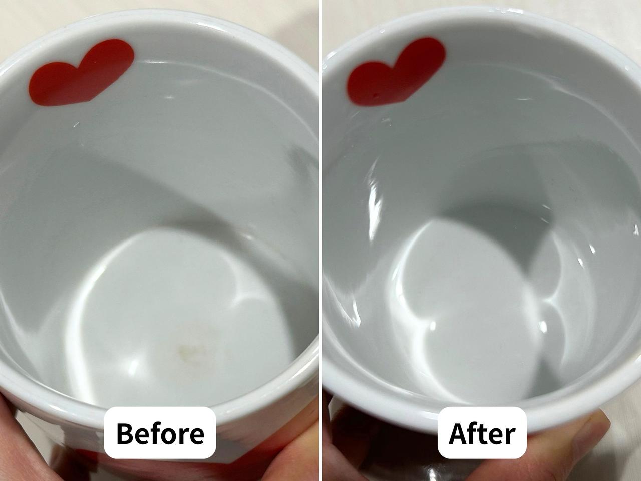 画像: 茶渋をすっきり落とせた！
