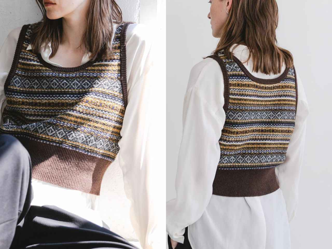画像: 「フェアアイルニットベスト」¥14,300 出典:アーバンリサーチ