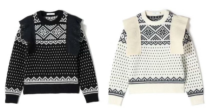 画像: 「NORDIC SWEATER」各￥35,200【ハイク】 出典：パリゴ