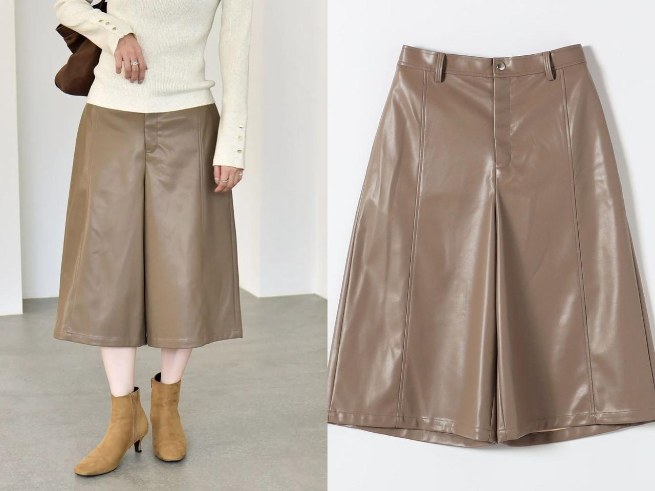 画像: 「ワイド ミドル ハーフ パンツ」¥15,400 出典:カランシエル