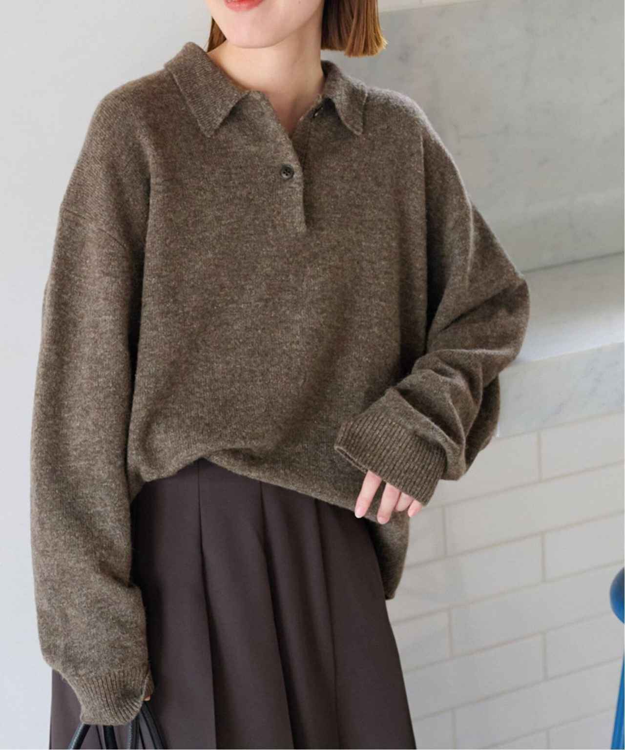 画像: 「ラムミックスシャツプルオーバー」¥10,450※2026年10月中旬発売予定 出典:ジャーナル スタンダード レリューム