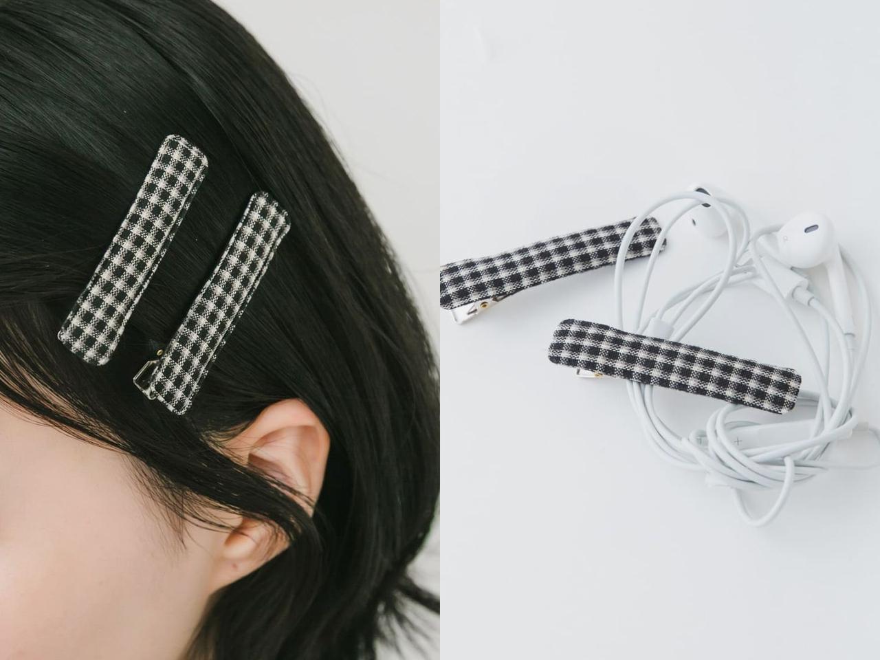 画像: 「チェック2セットヘアピン」各¥1,870 出典:スメリー