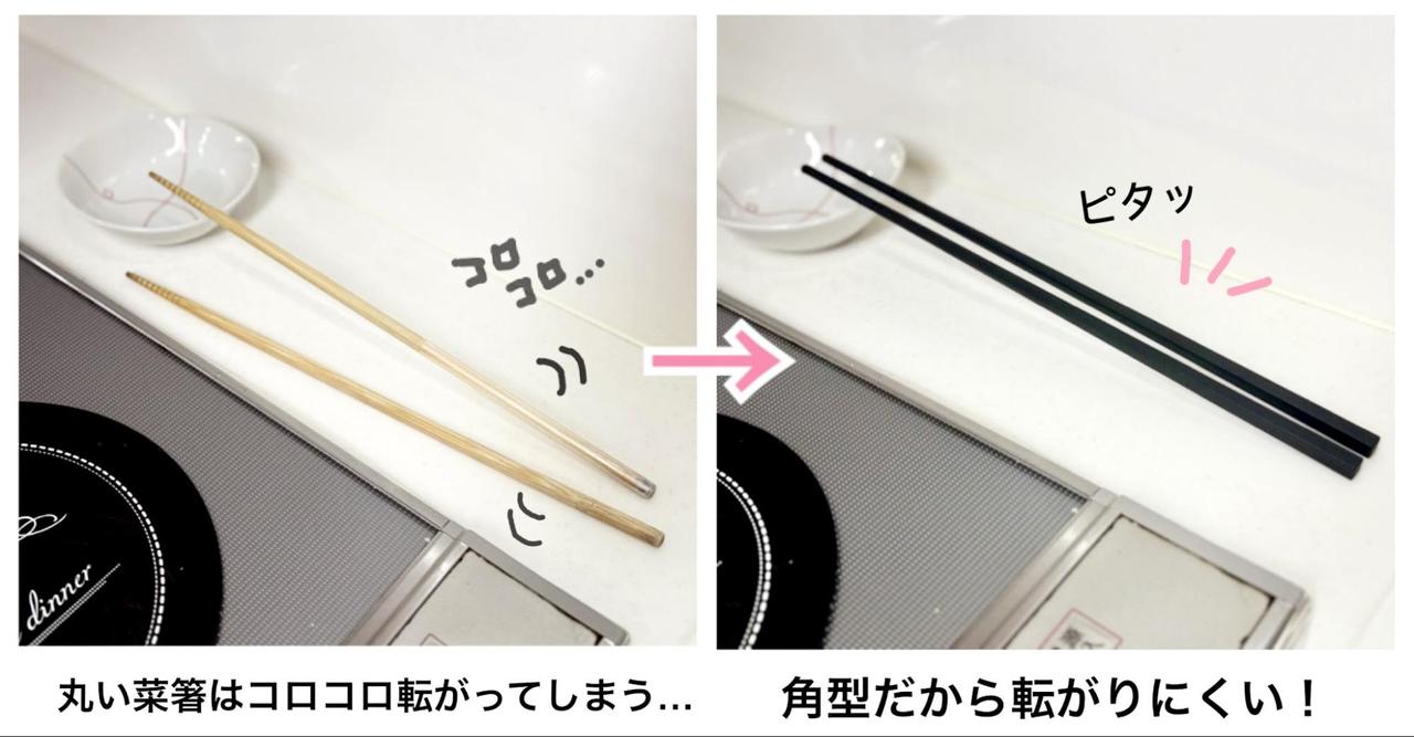 画像2: 角型だから、置いたときに転がりにくい