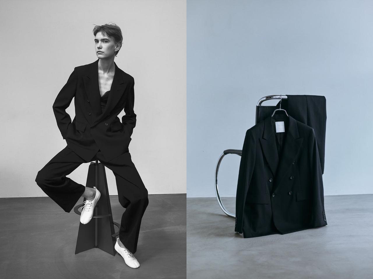 画像: 「THE BLACK JACKET」￥52,800、「THE BLACK TROUSERS」￥27,500 出典：IÉNA35e ANNIVERSAIRE