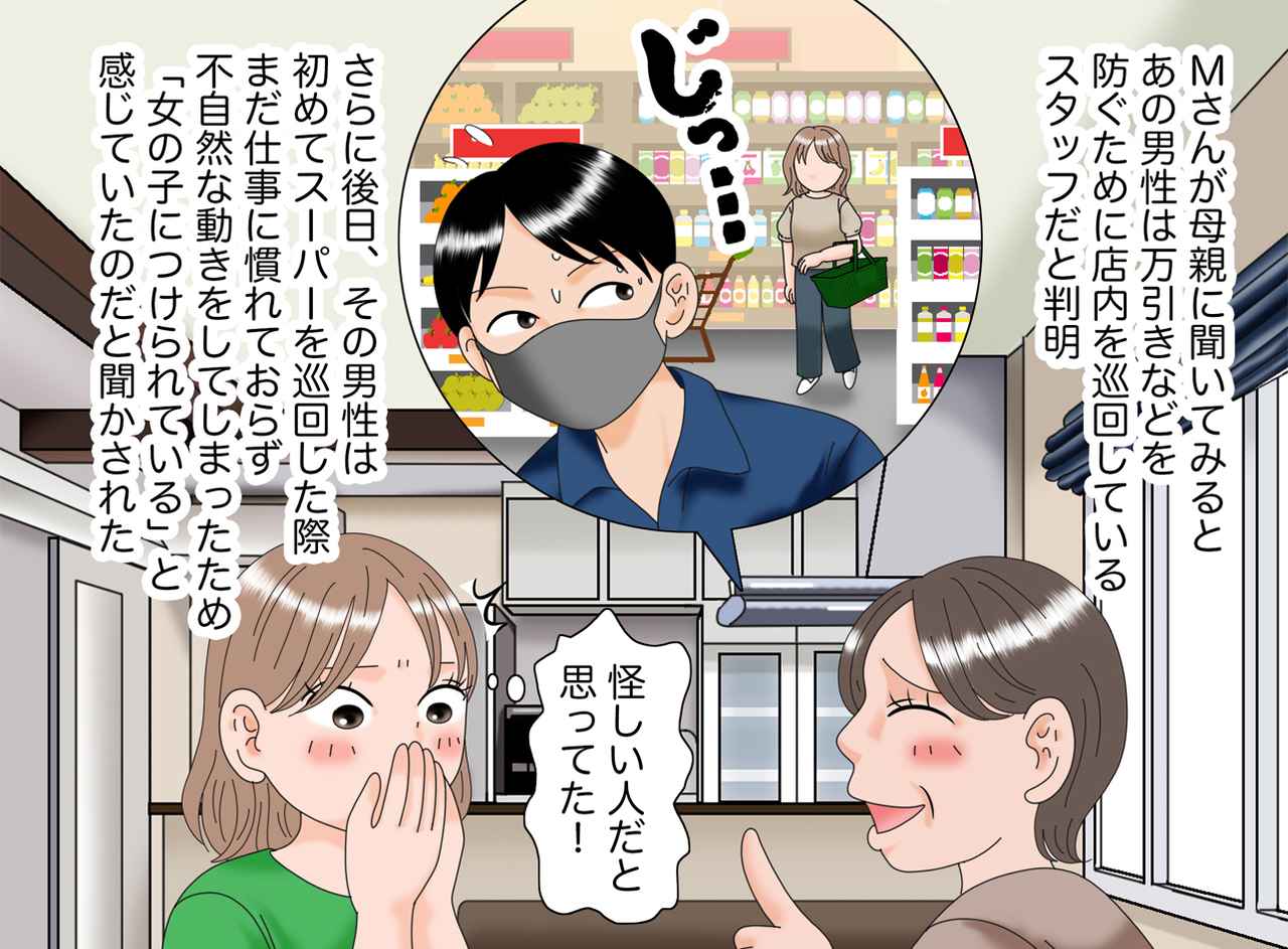 画像4: 【4コマ漫画】不審な動きの人