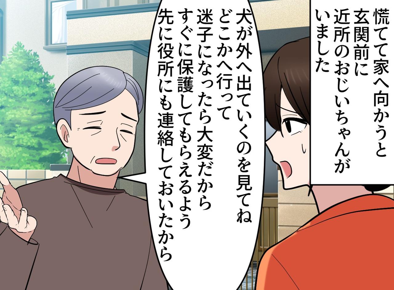 画像2: 【4コマ漫画】愛犬の脱走をきっかけに始まった縁