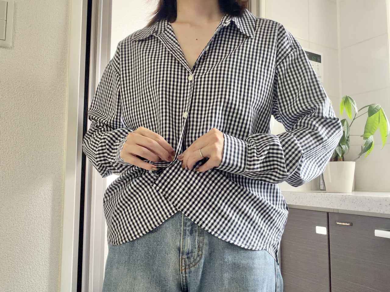 画像3: ボタンの留め方を変えるだけ