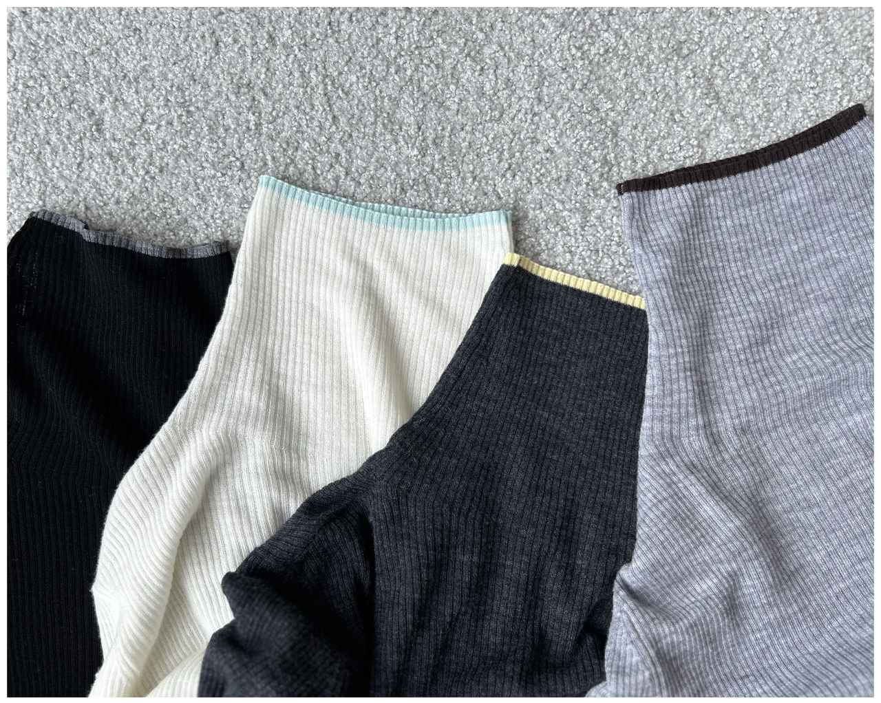 画像3: 【plst】カラーブロックシアーリブタートルネックセーター各¥8,990 www.plst.com