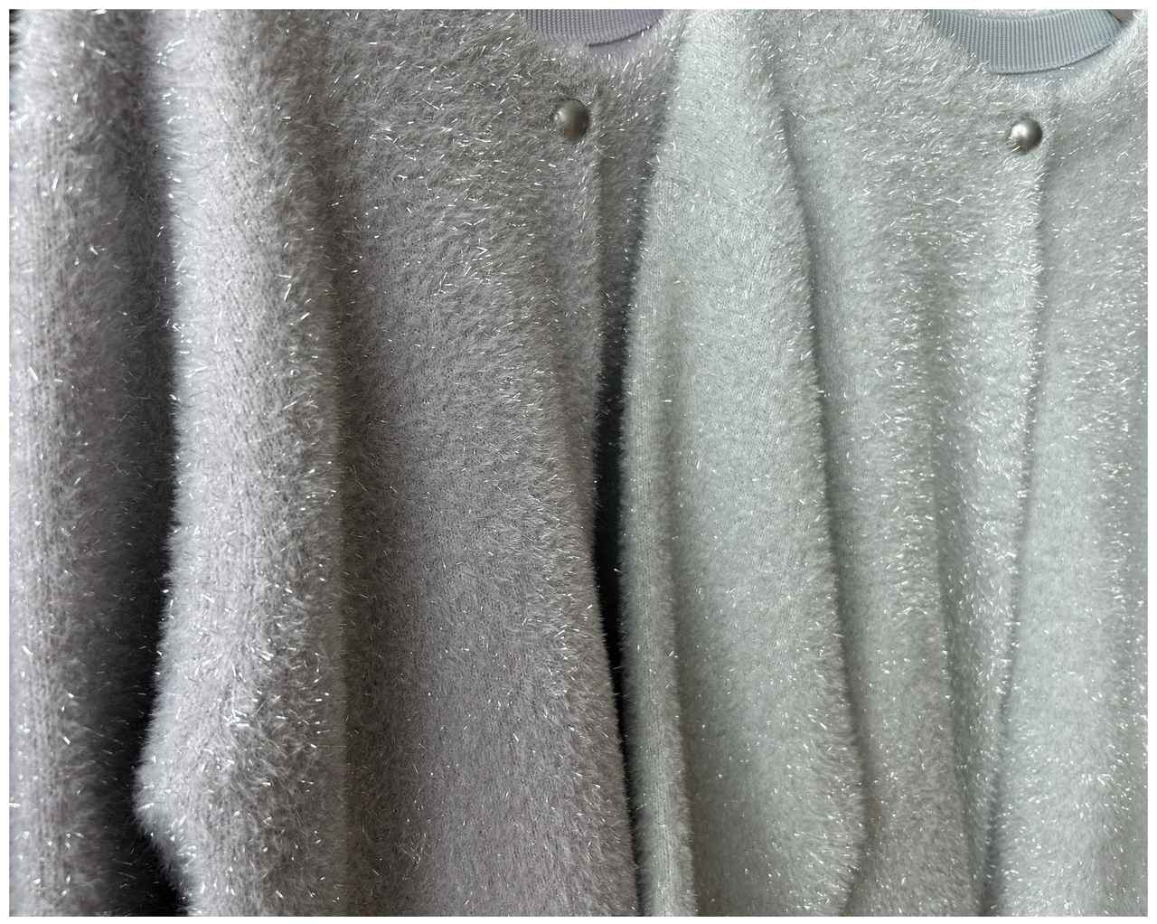 画像: 【PLST】ラメフェザーヤーンカーディガン各¥11,000 www.plst.com