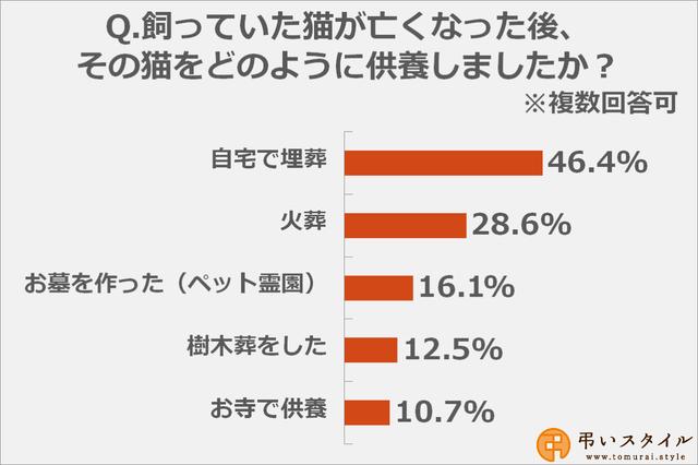 画像: 飼い猫の供養の仕方、最も多かったのは?