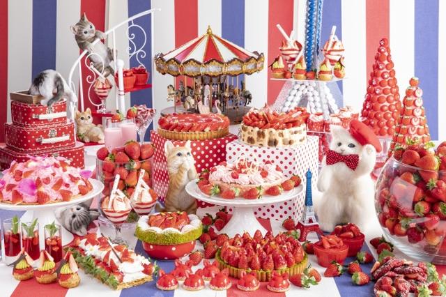 画像1: ヒルトン東京 新デザートフェア『ストロベリーCATS コレクション』