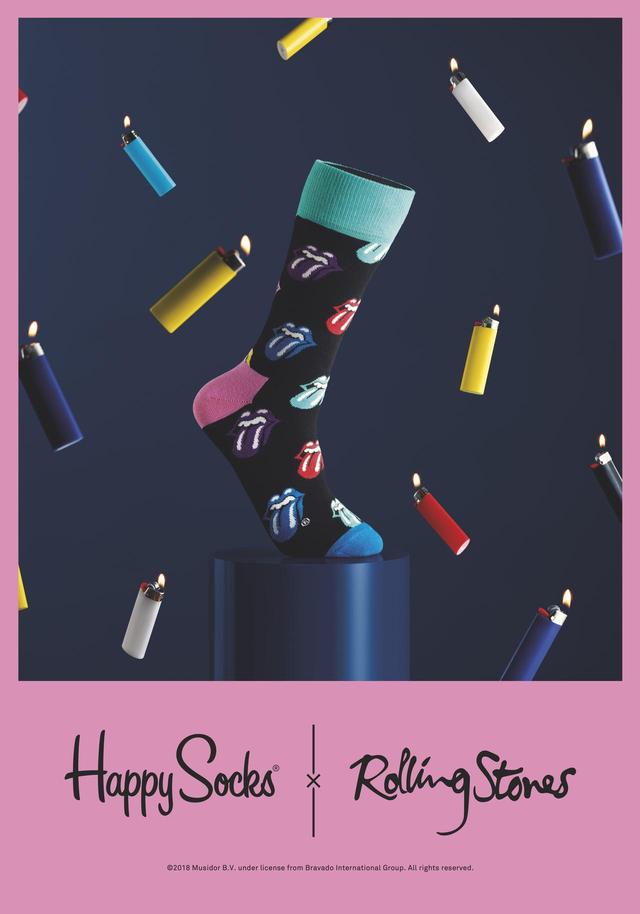 画像1: 「Happy Socks(ハッピーソックス)」と「The Rolling Stones(ザ・ローリング・ストーンズ)」初のコラボレーション商品が発売!