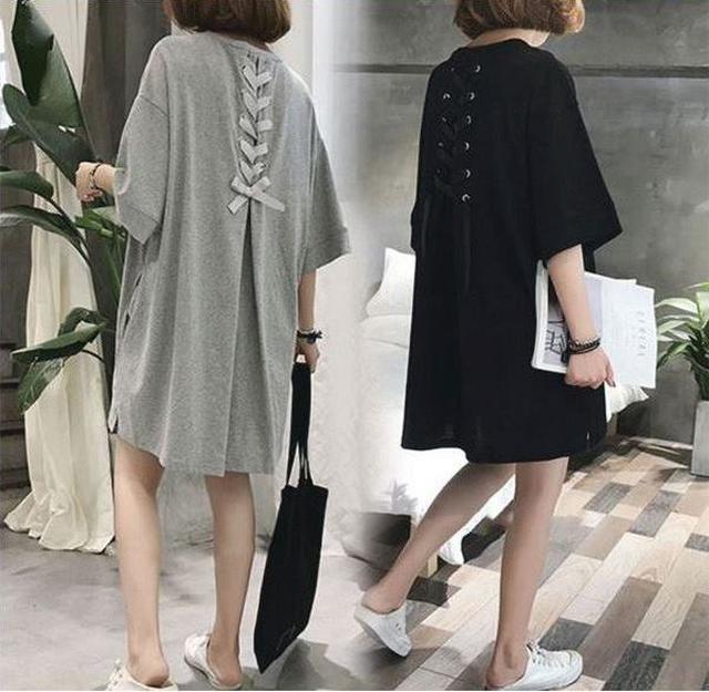画像1: シンプルに着こなす「Tシャツワンピ」