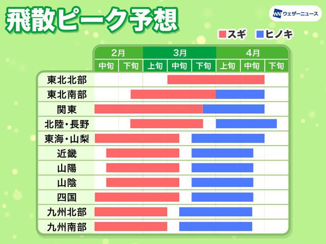 画像2: 関東は2月上旬から!いよいよツラ~い花粉シーズン到来