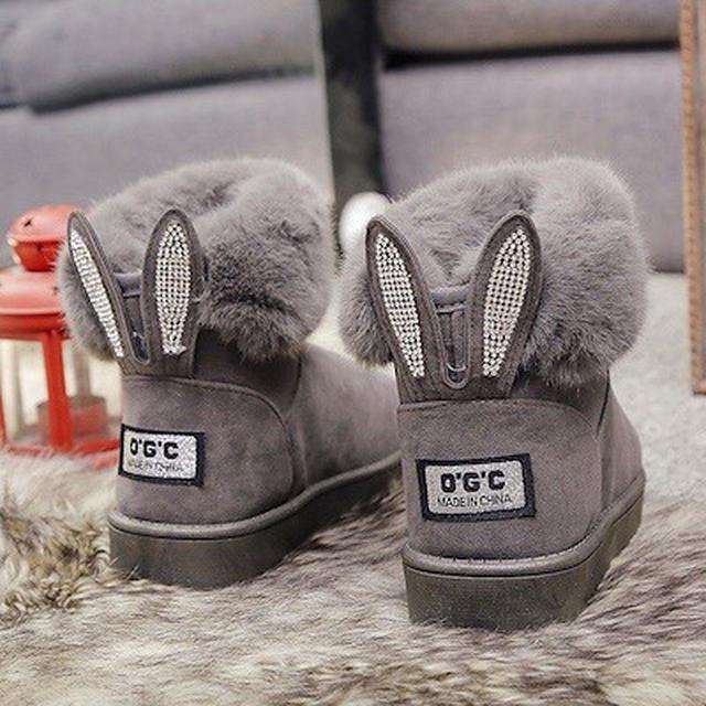 画像: うさぎの耳がキュート!個性バクハツなムートンブーツ