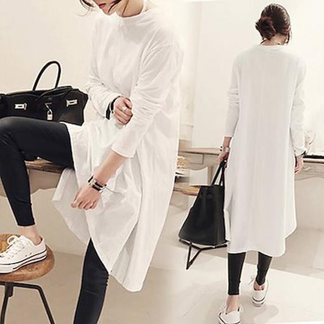 画像: ロングTシャツワンピースとの相性も◎