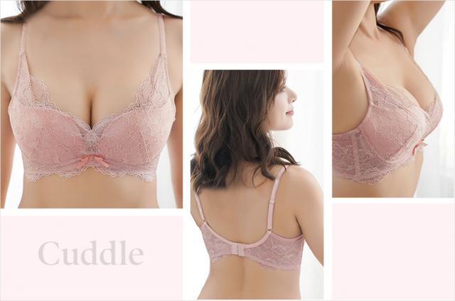 画像2: きゅっとIラインの谷間をつくるブラ!幸せな日には、とっておきの谷間を抱きしめて
