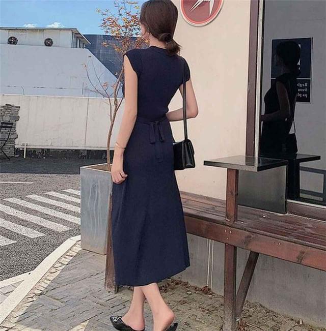 画像3: シンプルニットワンピース