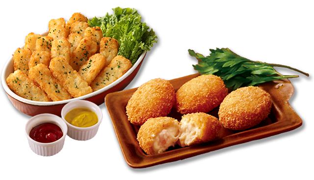 画像: ≪Bセット≫ ¥530(税抜)お得 ・ローステッドポテト(18本) ・特製生ハムのクリームコロッケ(4個) 通常¥880 (税抜) ⇒¥350 (税抜)