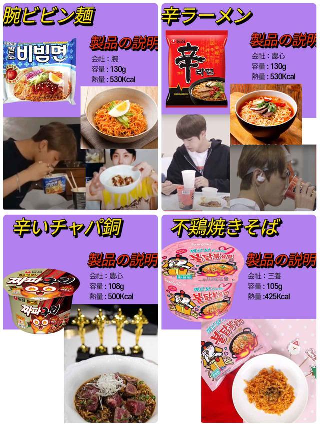 画像1: BTSが好きな韓国ラーメン4種セット