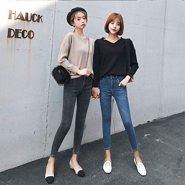 画像4: 裏起毛ストレッチデニムパンツ