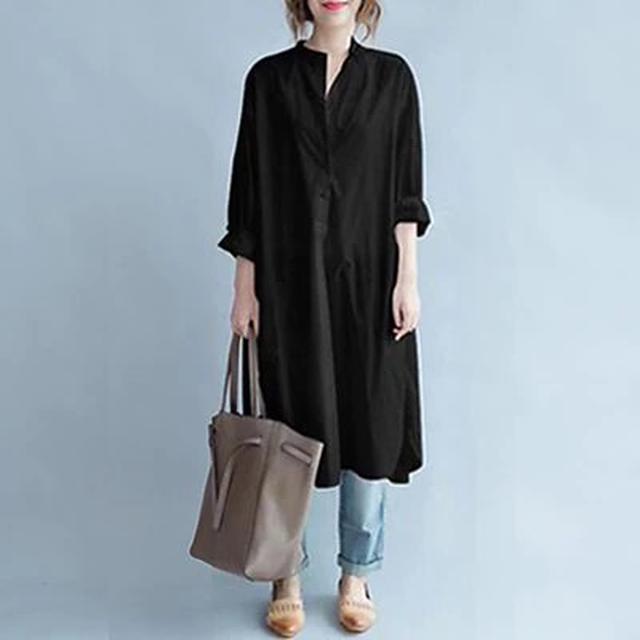 画像3: ロングシャツブラウス