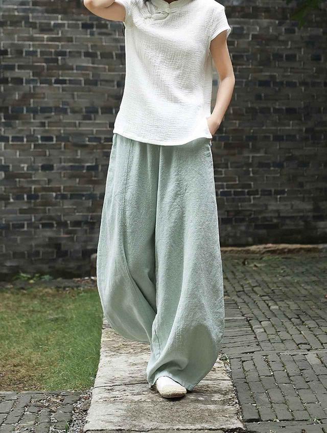 画像1: ゆったりワイドパンツ