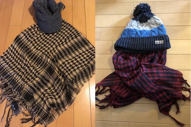 画像: 帽子、首:耳を覆えばかなりの防寒になります