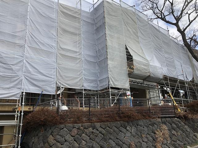 画像: この日はセントラルロッジが改修中でした