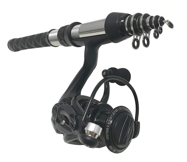 画像: 短くて動かしやすい! エサの取替や魚の取り外しがスムーズ 1.オルルド釣具 超コンパクトフィッシングロッド 「チビルド」 & ハニカムスピニングリール「BE1000」 2点セット