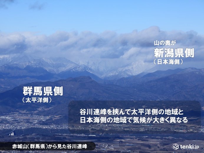 画像: 日本の冬の山の特徴
