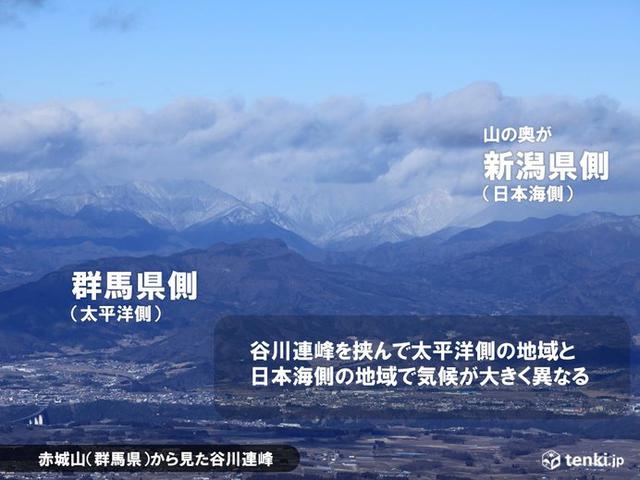 画像: 日本の冬の山の特徴
