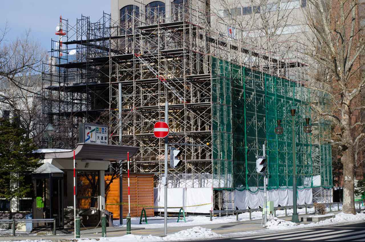 画像: さっぽろ雪まつりの準備。地面が見えるけど(イメージ)