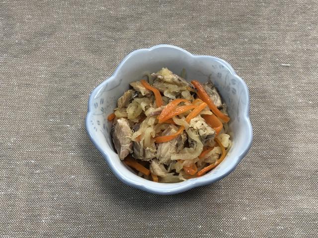 画像: 筆者撮影 サバの切り干し大根完成