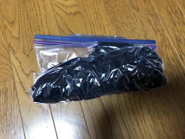 画像: 筆者撮影 衣類圧縮後