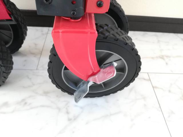 画像: 筆者撮影 車輪ロック