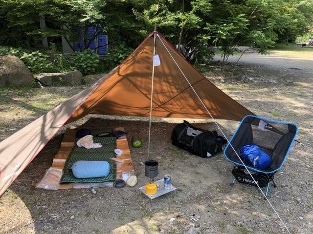 画像: 4)ソロならタープ泊もあり!