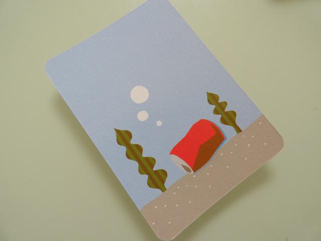 画像: 空き缶カード(筆者撮影)