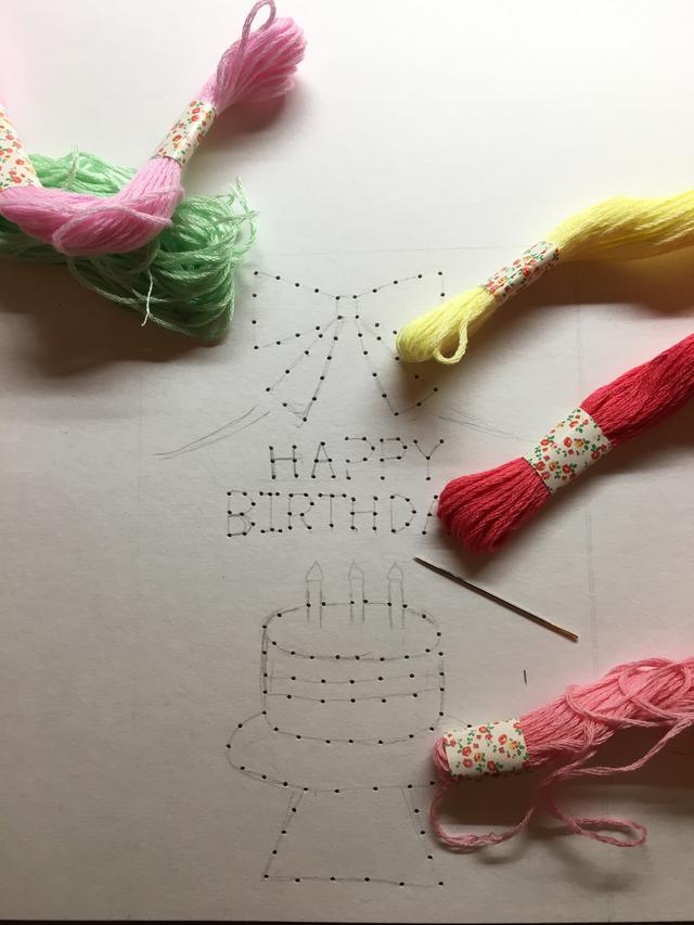 画像: 【紙刺繍のやり方】下準備は図案・下絵を描いて穴をあけるだけ 紙と針と刺繍糸があれば自宅で楽しめる