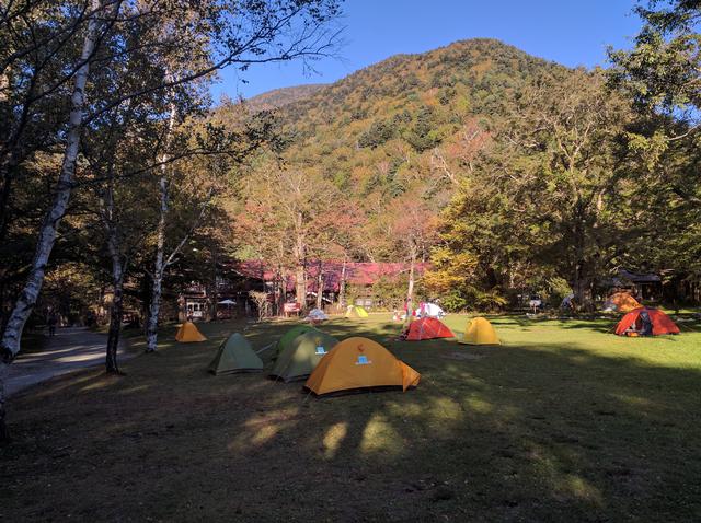 画像: 徳澤キャンプ場 (筆者撮影)