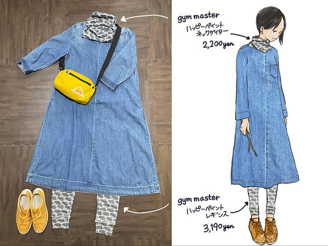 画像: ワンピース/Sunny clouds、ショルダーバッグ/KELTY、スニーカー/COLEHAAN ※全て私物 (筆者作成)