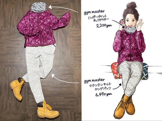 画像: ダウン/mont-bell、ブーツ/Timberland すべて私物 (筆者作成)