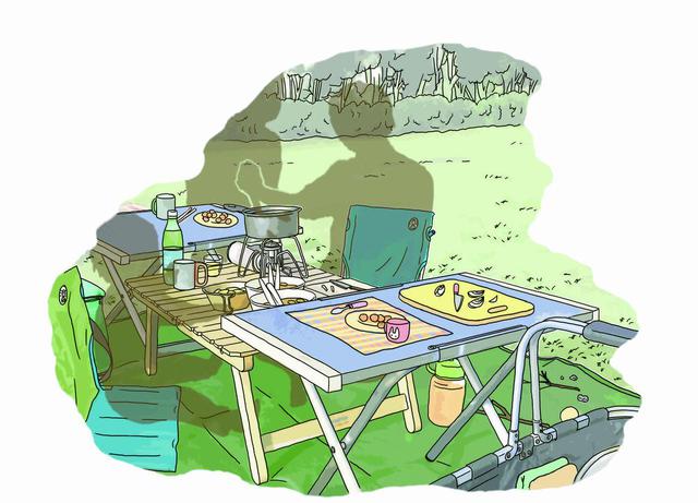 画像11: イラスト提供・キャンプ情報誌「 fam_mag(ファム マグ)」