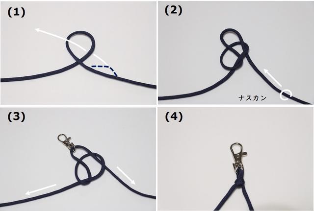 画像2: 筆者撮影 スネークノット キーホルダー