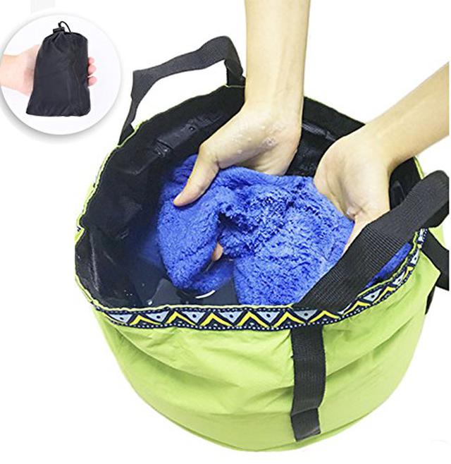 画像2: 冬キャンプで足湯を楽しもう! 自宅でのお掃除などにもおすすめな折りたたみバケツ7選