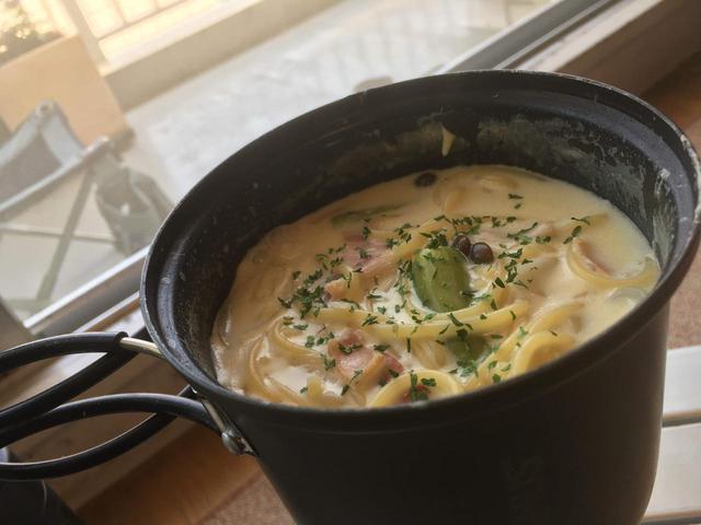 画像: クリームスープパスタ