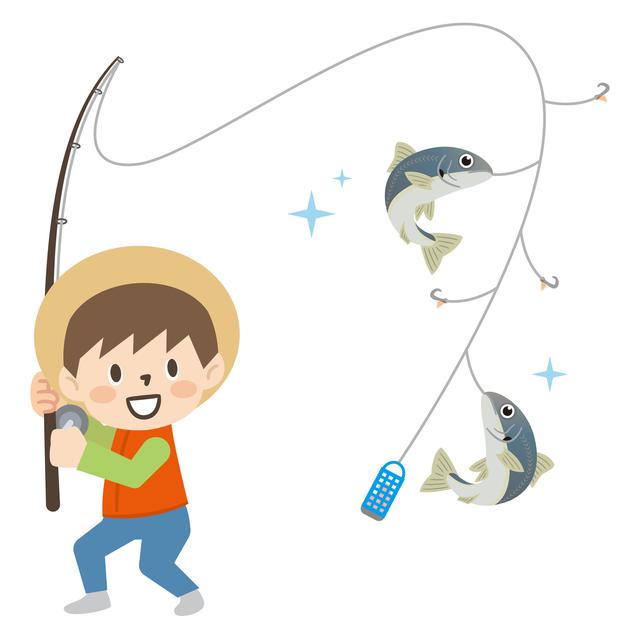 画像: サビキ釣りイメージ