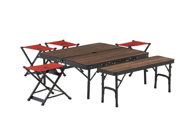 画像: ベンチ&スツールもひとまとめに!6人用までOK「Tracksleeper ベンチ&チェアテーブルセット6」